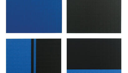 Sin título I, II, III, IV Artista: Martin Pelenur Técnica: Cinta papel sobre hardboard Año: 2020 Dimensiones: 48x42x5 cm